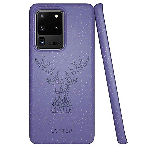 Funda LOFTer para Galaxy S20 Ultra ecológica, biodegradable, suave TPU no tóxico, sin residuos de plástico orgánico, patrón de peces para Samsung Galaxy S20 Ultra 6.9" 2020