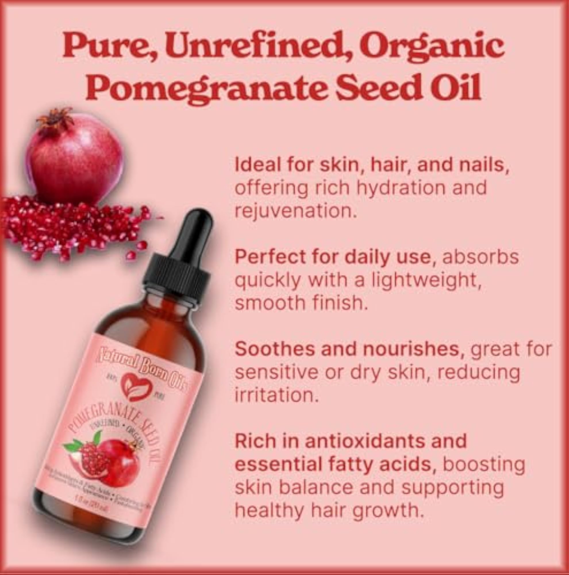 Pomegranate Seed Oil - 100% Pure and Organic