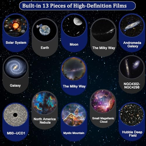 Vansmago VSG-GPW-01 Galaxy Projector, 13 In 1 Planetarium Star Projector Realistic Starry Sky Night Light thumb #1
