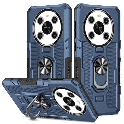 Sidande Case for Honor X9 4G/Honor X9 5G/Honor X30/Honor Magic4 Lite Any-NX1 Case, Heavy Duty Kickstand Holder Built-in Magnetic Car Mount Shockproof Camera Protective Phone Cover for Honor X9 Blue
