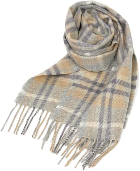 Amazon | [ロキャロン] 英国スコットランド製 マフラー ラムズウール