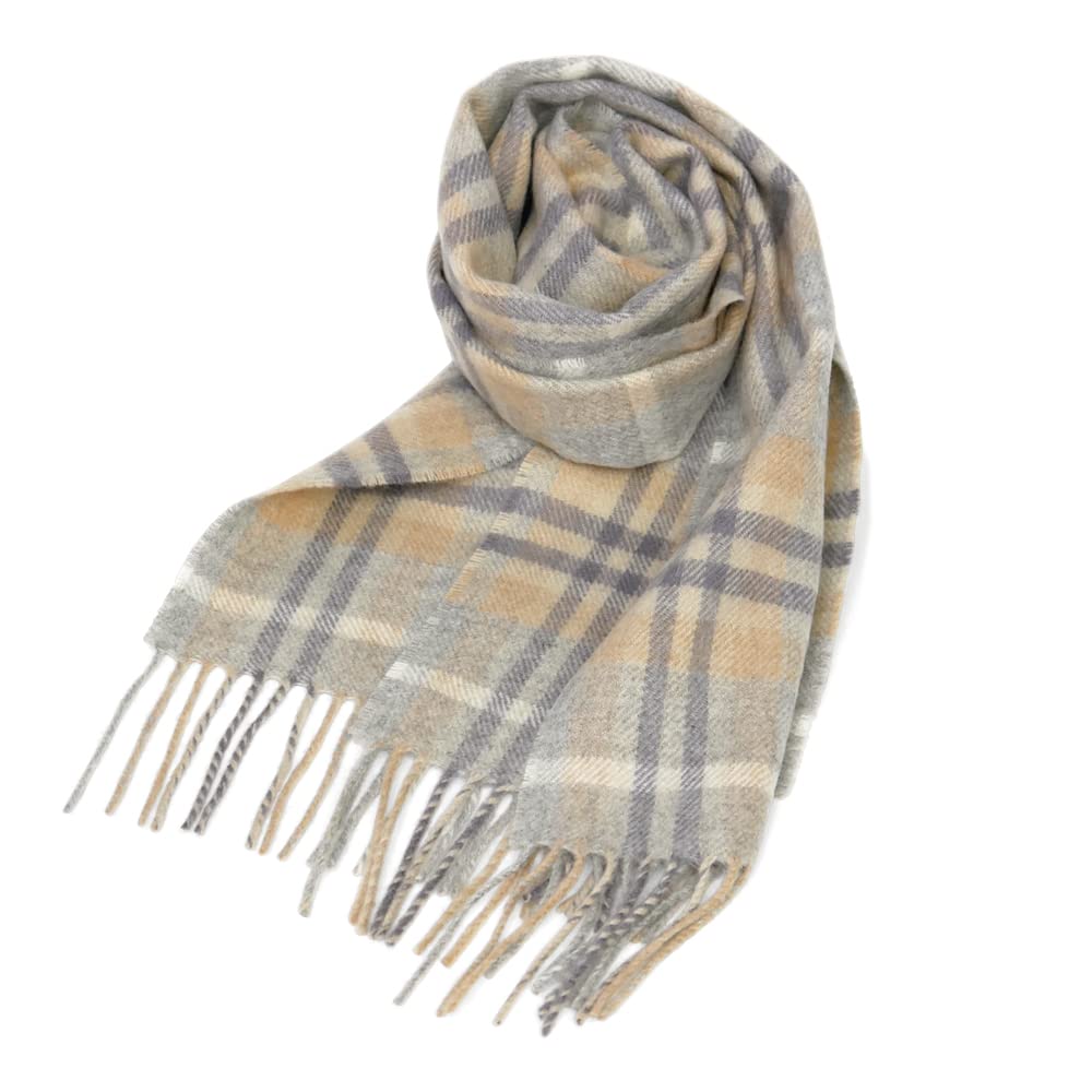 Amazon | [ロキャロン] 英国スコットランド製 マフラー ラムズウール