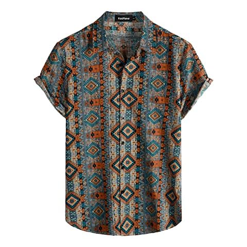 VATPAVE Camisas hawaianas casuales de manga corta con botones para la playa Cover