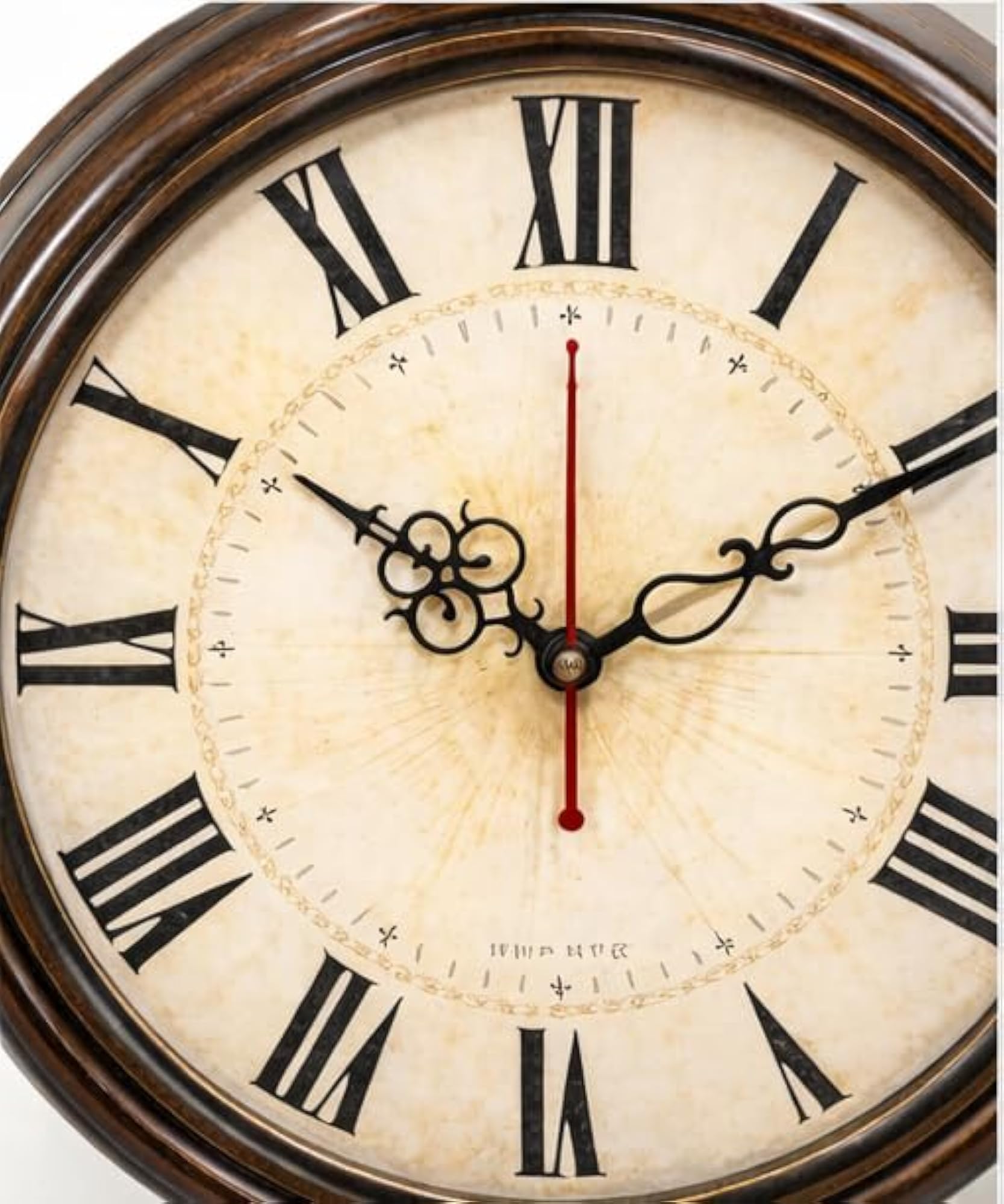 Vintage Double Sided Wall Clock with Roman Numerals