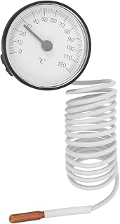 Mikikit High Precision Indoor Thermometer Dial Display Range for Accurate Temperature Monitoring for Home Use Liquid Filled Probe Design for Results