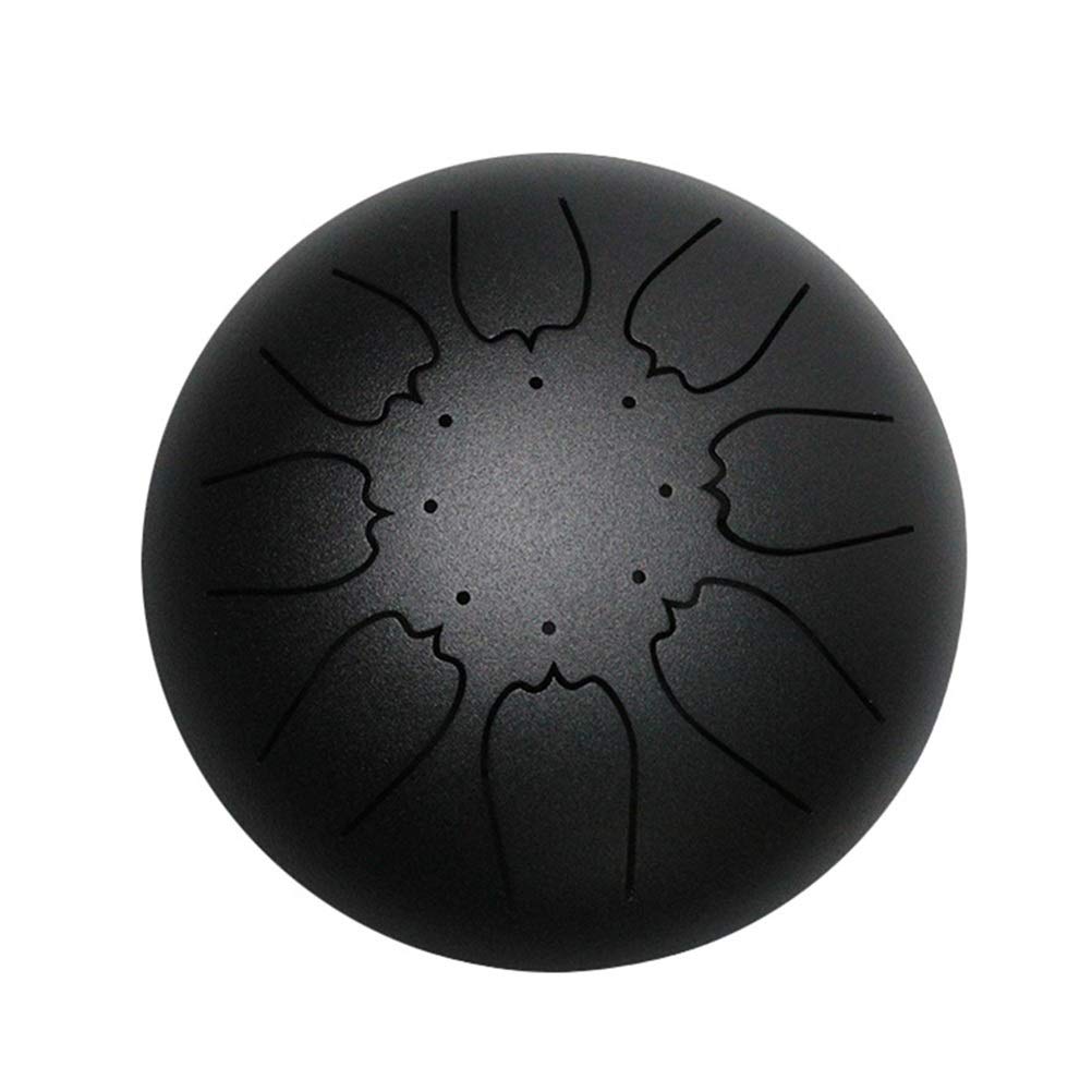 Tambour De Langue En Acier Allié, Tambour Suspendu De 6 Pouces Tambour À Main De Fleur De Lotus Tambour De Réservoir Instrument De Percussion Tambour En Acier Avec Baguettes Et Sacs De Transp