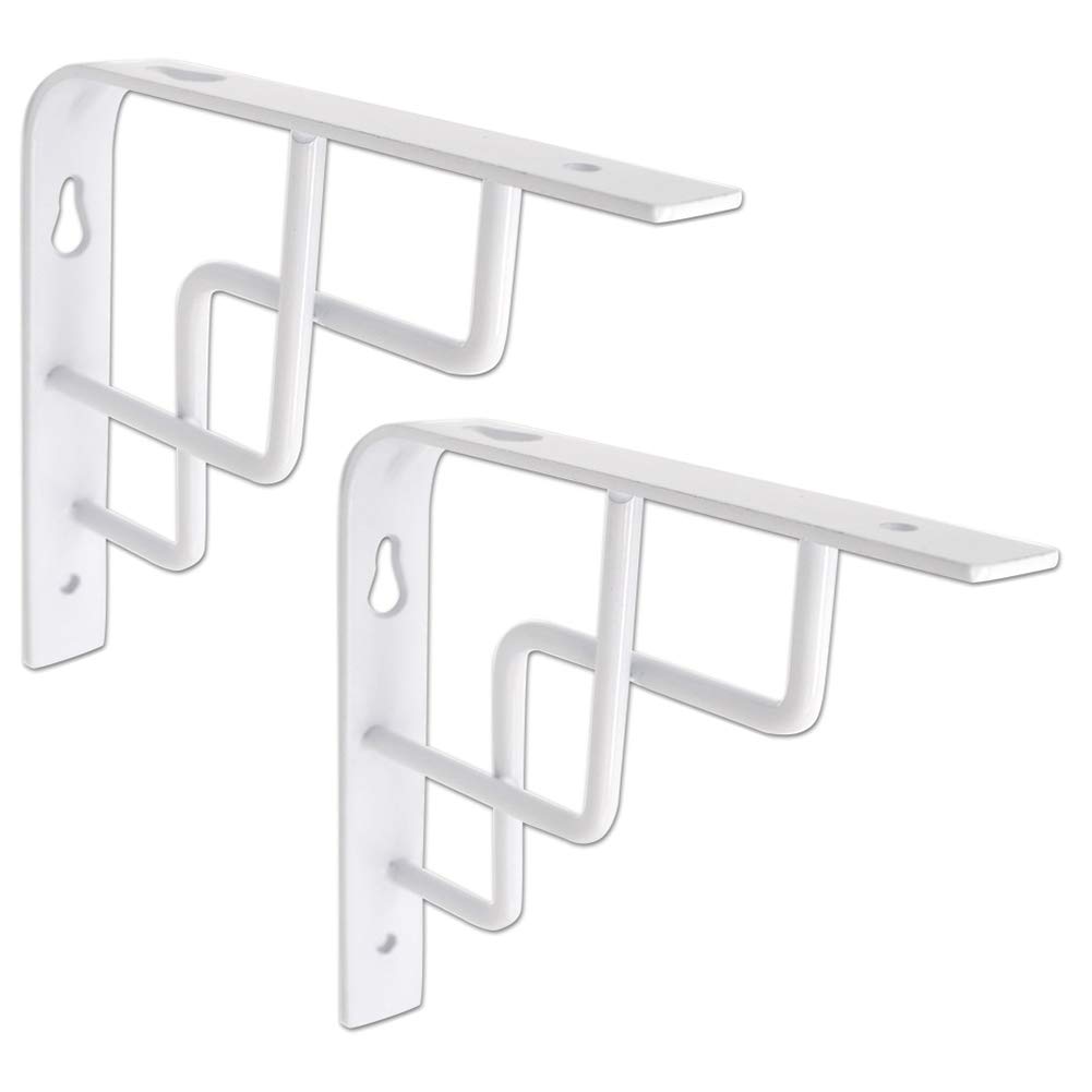 YFSS Wall Mounted Shelf Bracket metal,Heavy Duty Solid Bench Table Support,2pcs 90 Degree,Iron,With Screws