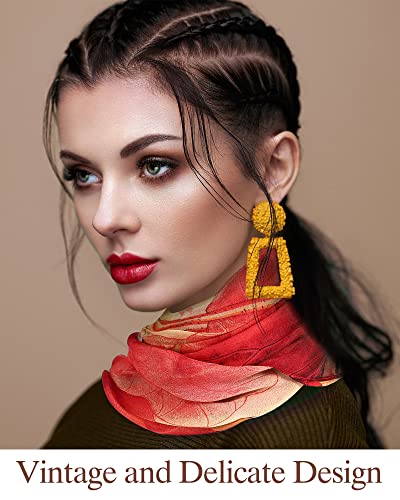 6 Pcs Scarves For Women Floral Pattern Scarf Shawl Lightweight Fashion Scarves Sunscreen Women Scarf Chiffon Flowers Printed Pattern Scarf Shawl Wraps, 6 Colors #TOP4