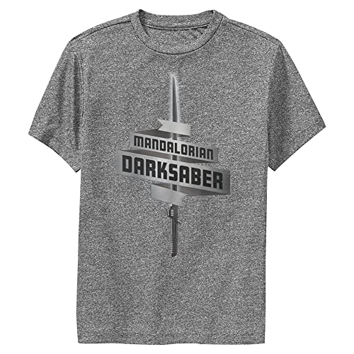 STAR WARS Mandalorian Darksaber Boys Short Sleeve Tee Shirt