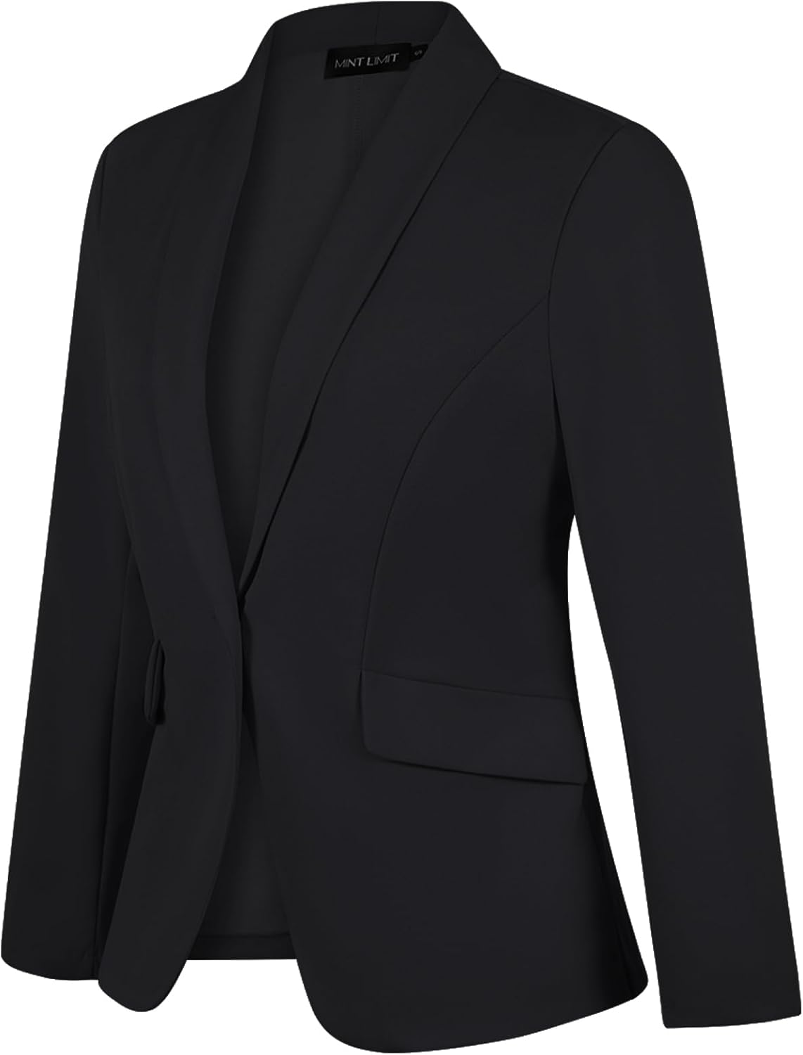 MINTLIMIT Women's Long Sleeve Work Casual Blazer Shawl Lapel Button Open Front Blazers Business Suit Jackets with Pockets