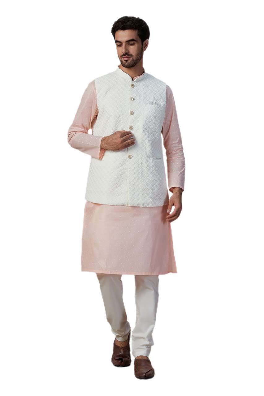 manyavar Mens Blended Cotton Sleeveless Nehru Jacket-picture-44