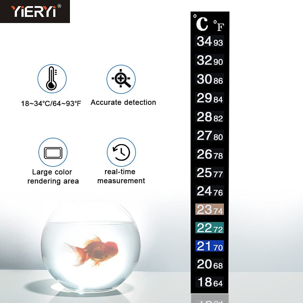 PetzLifeworld Aquarium Fish Tank Sticker Thermometer (Pack of 1) 4