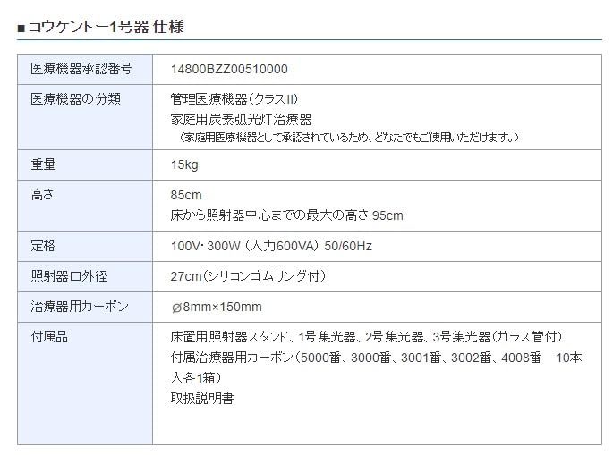 Amazon.co.jp: コウケントー 光線治療器1号器 - カーボン5000番・3000