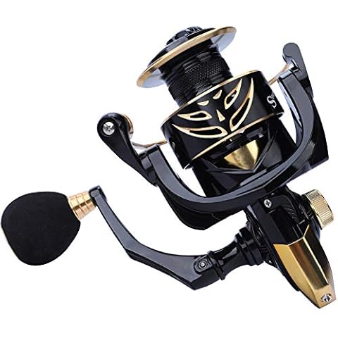 Sougayilang Spinning Fishing Reel,5.2:1 Gear Ratio 12+1 Stainless BB Fishing Reels,Graphite Frame Lightweight Smooth Powerful, For Saltwater Freshwater Fishing Gifts for Men-GLJ3000 Cover