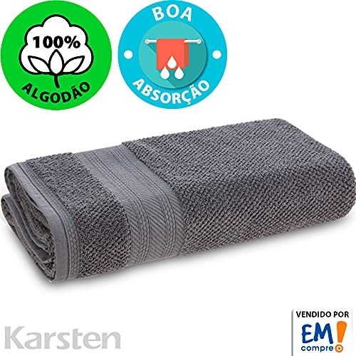 Jogo de Toalhas Banho e Rosto 5 Peças 100% Algodão Karsten Empire - Emcompre