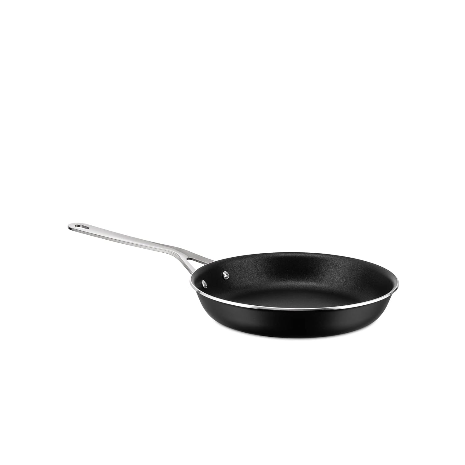 Alessi AJM110 24B Pots Pans Frying pan in aluminium with non-stick interior black 24