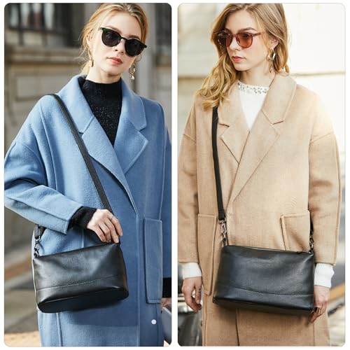 Genuine Leather Purses for Women Crossbody Bags Small Shoulder Handbags Trendy Clutch Cross Body Phone Purses2