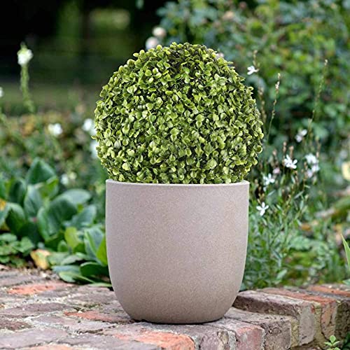 Ryme Ball Indoor Outdoor Decoration Artificial Plant Green Grass Ball with Pot,Realistic Round Artificial Plant Topiary Ball Decorative Balls for Home Wedding Decor (10x10 inches) (Pack of 2)