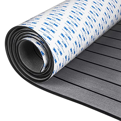 OCEANBROAD Self-Adhesive 96''x21.6'' Boat Flooring with 3M Adhesive Backing EVA Foam Boat Decking...