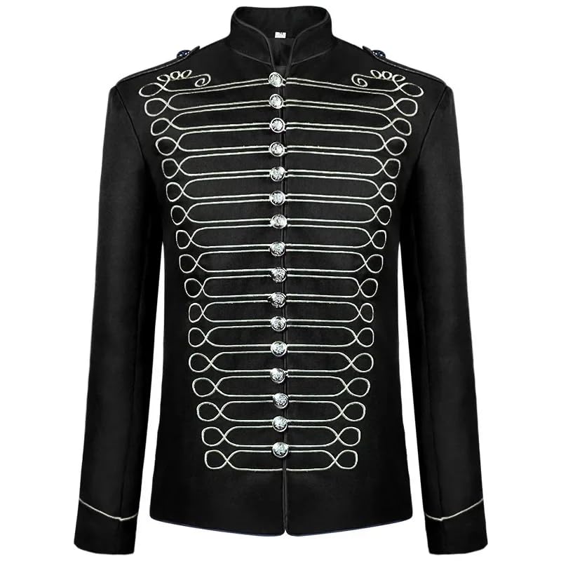Men's Embroidery Suit Retro Gothic Steampunk Vintage Coat Blazer Jacket for Men4