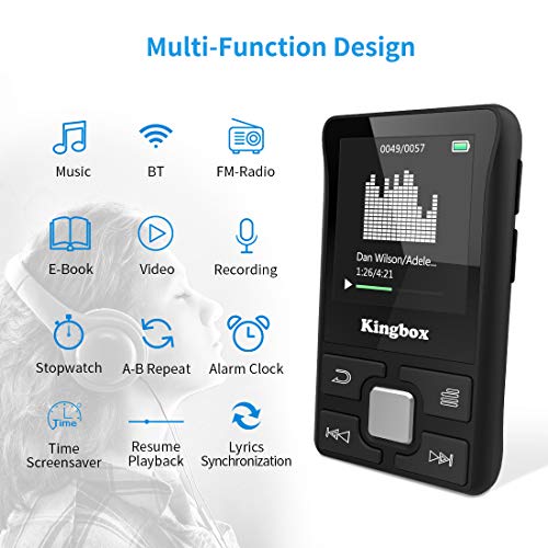 Lettore MP3 da 32 GB con BT 4.1 Supporta TF fino a...