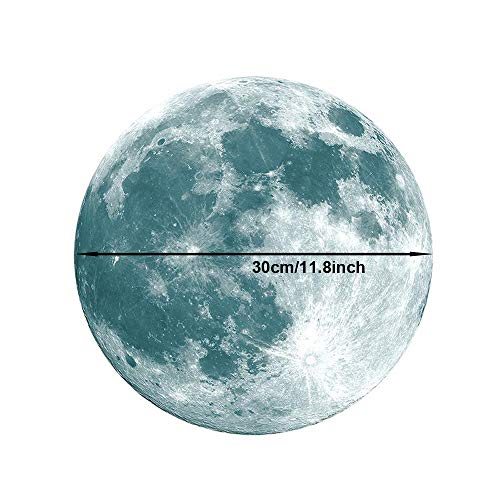 Vinilo decorativo lunar luminoso para pared miniatura 5