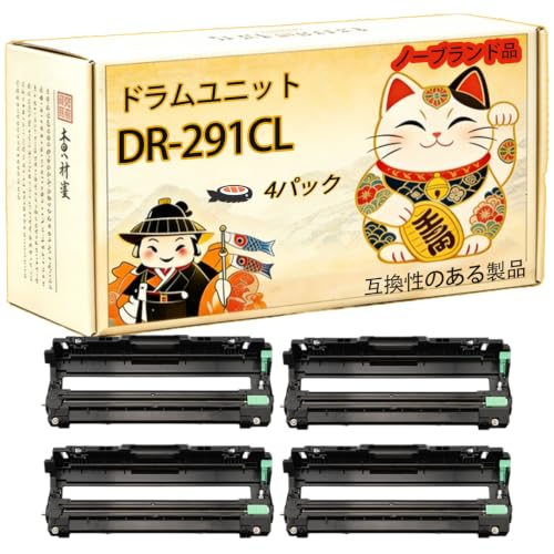 QORVITA �݊� �u���U�[ Brother DR-291CL �h�������j�b�g DCP-9020CDW HL-3140CW (4BK) | �݊� �u���U�[ Brother DCP-9020CDW HL-3140CW HL-3170CDW MFC-9340
