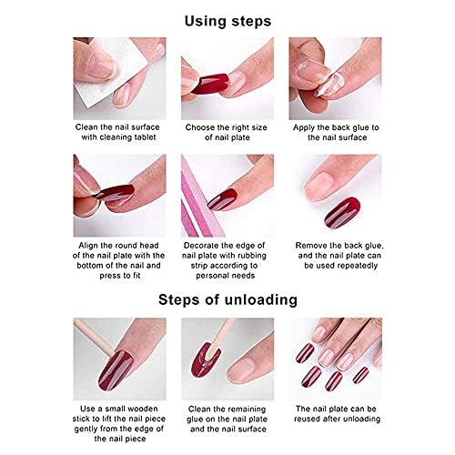 Image of ZOONA 24PCS Everlasting French Nails Artificial Nails Art Set| Lightweight & Long Lasting| Easy To Use| Quick Fix For Festivals & Special Occasions (fh-01)