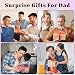 HUEOCIRR Father's Day Socks Gifts For Men, I'm A Dad Super Dad Socks For Daddy Father From Daughter Son, Thank You Gifts For Daddy Grandpa Birthday Father's Day Christmas Thanksgiving -03
