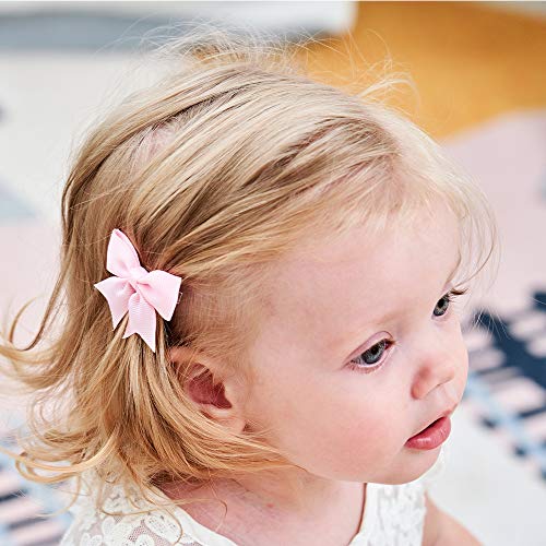 Choicbaby 40Pcs Baby Girls 2Inches Grosgrain Boutique Solid Color Ribbon Hair Bows Alligator Clips Hair Accessories For Teens Infants Kids Toddlers Children And Big Girls thumb #5