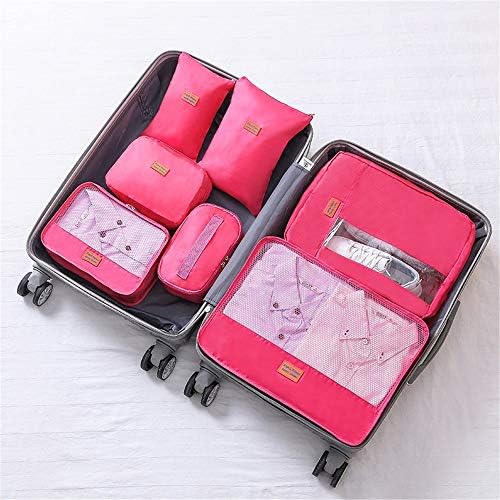 Split underwear storage bag Set Of 7pcs Waterproof Clothes Storage Bags Cubes Travel Organizers Pouches Clothes Shoes Cosmetics Toiletries Cable Storage Bags For Travel Or Household Travel sorting ba image 5