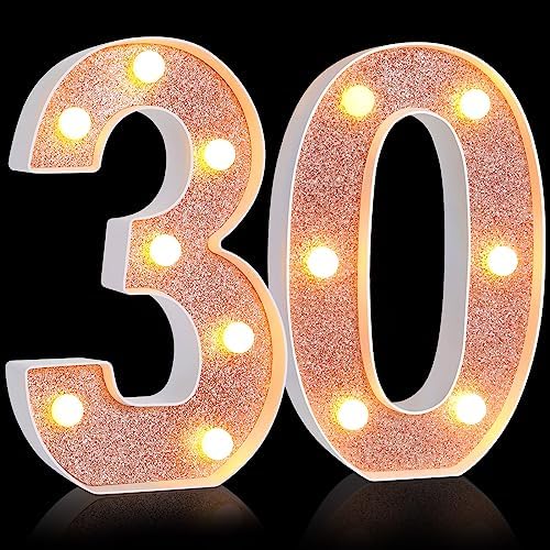 Amazon.com : 8.7'' Decorative LED Light up Numbers, Light up Number ...