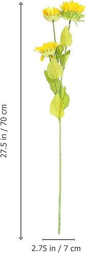Miniatura 2 de 2 Pcs Simulated Sunflower Faux Sunflower Stems fau Sunflower Faux Sunflower Plant Sunflower Heads Faux Plant Home Decor Artificial Flowers Sun