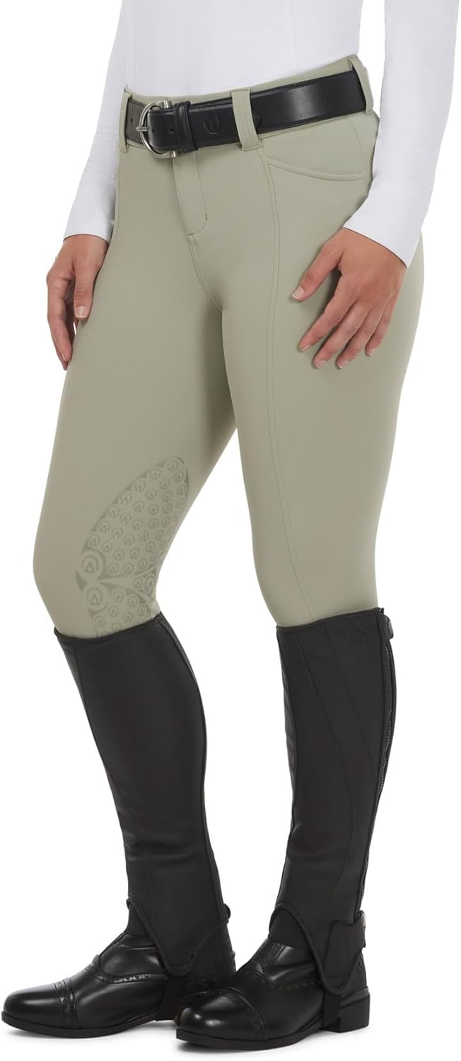 Kerrits Women's Affinity Pro Knee Patch Riding Breeches – Comfortable Equestrian Show Breech with Secure Silicone Grip