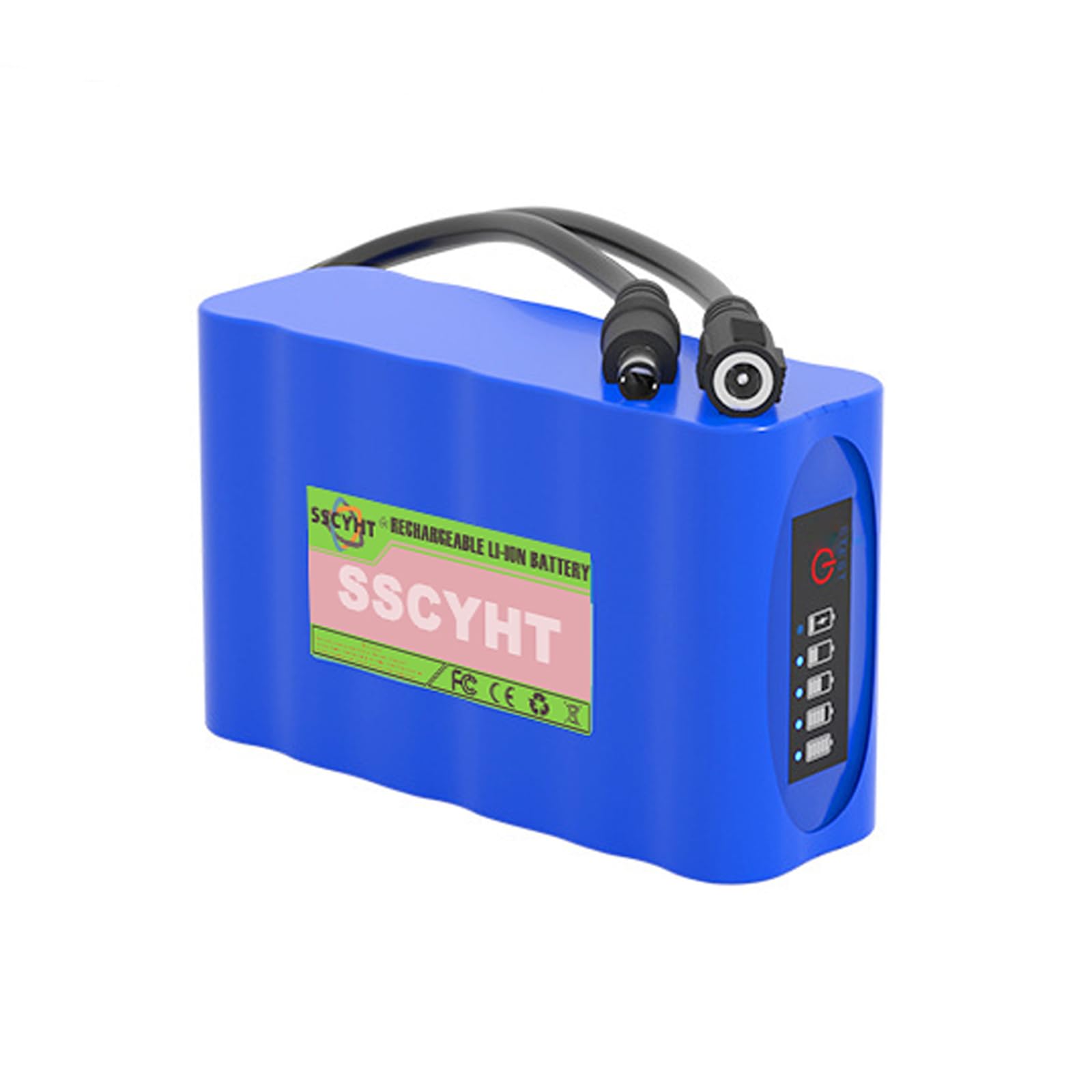 SSCYHT Portable DC 12V 12000mAh Rechargeable Lithium-ion Batteries Pack with Power Display and DC Plug for 12 Volts Electric Devices,12v12000mah 2