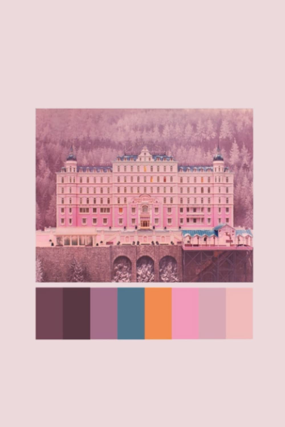The Grand Budapest Hotel Notebook: The Grand Budapest Hotel Color Palette Wide Ruled, 6x9, 100 Pages, For teens, girls, boys, and adults (Composition Notebooks)