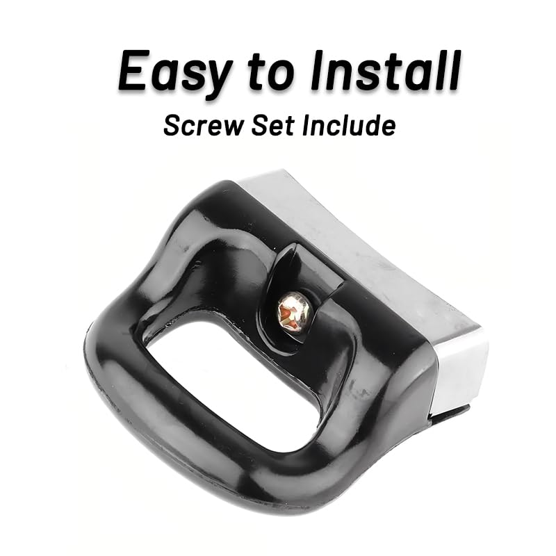 Yopolaz 2 Pack Pot Handle Replacement - Short Side Pressure Pan Handle Ear - Universal Pan Side Handle with Screw for Home Kitchen Cookware (2 Pack)