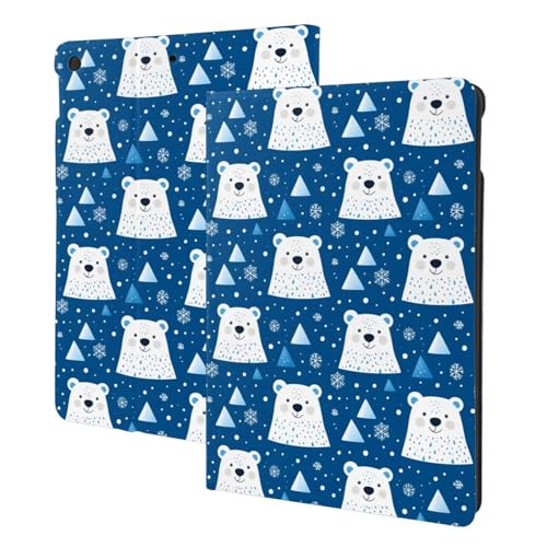 Housse iPad 10.2 au motif ours mignon, l'accessoire idéal pour vos pauses café