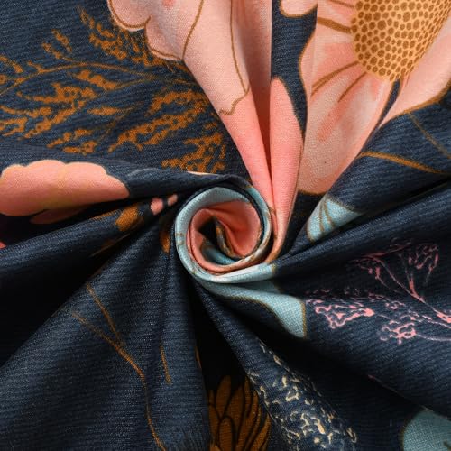 Image of Cotton Diwan Set Covers |8 Pieces Diwan Cover Set|300 TC Fabric| Pure Cotton Printed Deewan Set (1 Single Bedsheet, 2 Bolster Covers, 5 Cushion Covers)|Multi Floral|SZDS 046