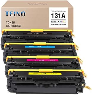 TEINO Remanufactured Toner Cartridge Replacement for HP 131A CF210A CF211A CF212A CF213A