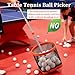 WIGERLON Ping Pong Ball Picker Holds 150 pcs Balls, Table Tennis Ball Picker for Training, Ping Pong Ball Picker Upper for Coach and Player