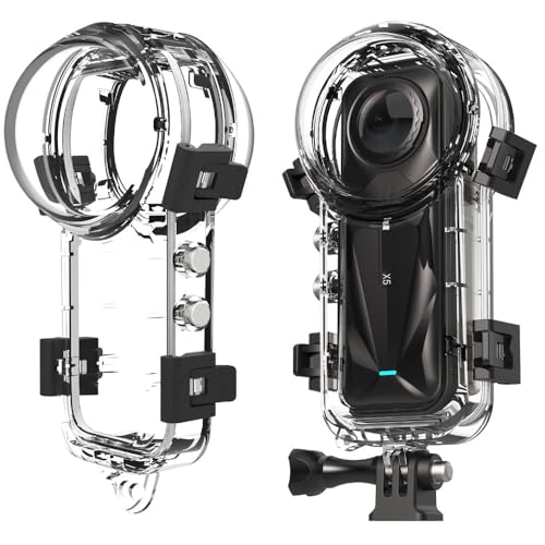 Custodia Subacquea Impermeabile Per Insta360 X5 – Fino A 50 Metri, In Policarbonato Trasparente, Con Staffa Di Montaggio, Per Riprese Subacquee Nitide E Protette