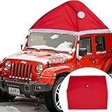 Angooni Festive Car Christmas Hat - 79”L x 74”W Christmas Decorations for Car, Cute Car Accessories, Xmas Santa Claus Hat Decor for Jeeps, Trucks, Golf Carts..