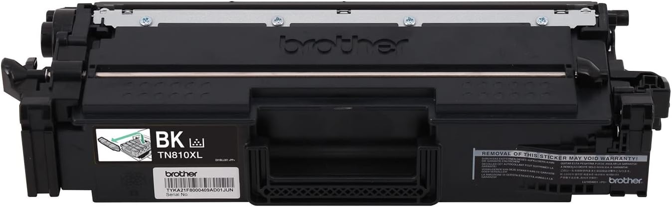 Brother Genuine High Yield Toner Cartridge, TN810XLBK, Replacement Black Toner, Page Yield Up to 12,000 Pages