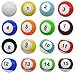 Yoqanr 16 Pcs Snooker Balls Soccer Table Game Street Ball Huge Billiards Football for Pool Ball Toy Sport Inflatable (5.91in)
