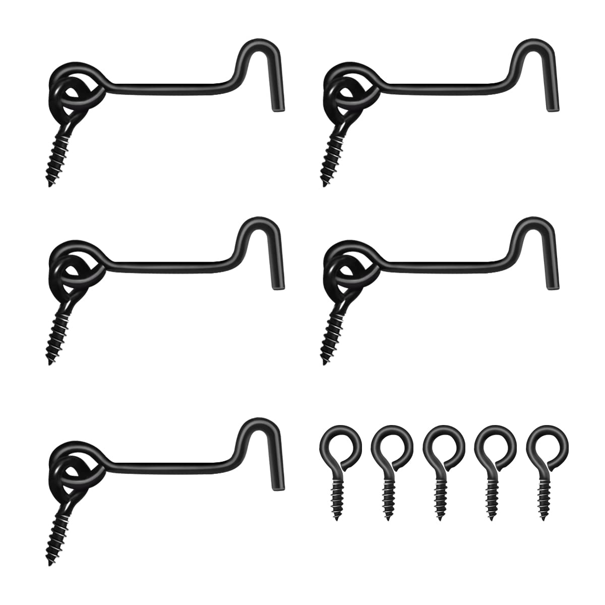 Buy JUGREAT Barn Door Latch,Cabin Hook and Eye Latch Lock for Swivel