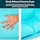 Nackenstützkissen Höheneinstellbares aus Memory Foam Orthopädisches und Ergonomisches Kopfkissen für Bett Kissen Hilft bei Nackenschmerzen Nackenstütze und Anti Schnarch Waschbarem Polyes. Bezug