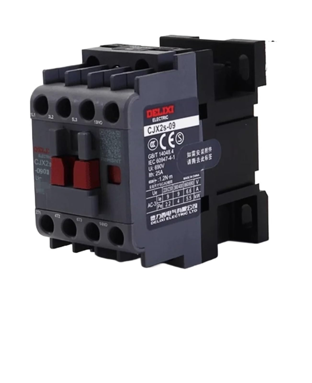 Contacteur CA CJX2S-0901 AC380V robuste composant de commande pour armoire industrielle - 2