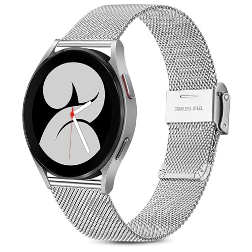 Issinlky bransoletka do zegarka Samsung Galaxy Watch 4, 20 mm, metalowy pasek ze stali nierdzewnej do Galaxy Watch 4 Classic / Galaxy Watch 3 41 mm / Galaxy Watch Active 2 / Gear Sport / Amazfit GTS