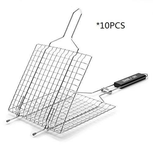 Paramount City - Parrilla para asar con mango de madera, 10PCS